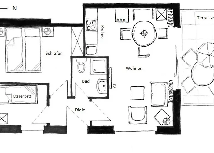 Lägenhet Am Leuchtturm 7_ Whg_ 2 *